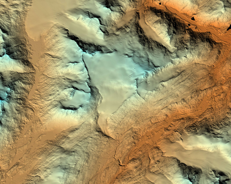 A valley glacier located on Alaska’s Kenai Peninsula.